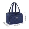 thumbnail image 2 of Portable Insulated Lunch Bag, Compact Large Capacity Cooler Tote, Nylon Thermal Container With Zippered Storage, Heat Retention Foil Lining, Lightweight Design, Picnic And Daily Use Bag, 2 of 6