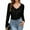 Black, variant on Women's Long Sleeve Floral Lace Sheer Mesh Slim Fit V-Neck Blouse Elegant Layering Piece Undershirt Going Out Tops, Purple