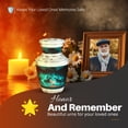 thumbnail image 4 of Yatskia Blue Horse Polo Little Funeral Keepsake Urns for Human Ashes Adult Men and Women, Small Memorial Burial Urn for Ashes Adult Male, (Tasty Pack of 1, 3 Inch), 4 of 8