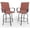 Red, variant on Memoryfield Outdoor Swivel Bar Stools Set of 2, Bar Height Patio Chairs with High Back & Armrests, Textilene Fabric Bar Stools for Patio, Deck, Backyard & Garden, Red