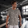 thumbnail image 3 of Wukai Retro Bunny Print Men's Short-Sleeved Mesh T-Shirt,Quick-Dry Short Sleeve Workout T-Shirt-, 3 of 8