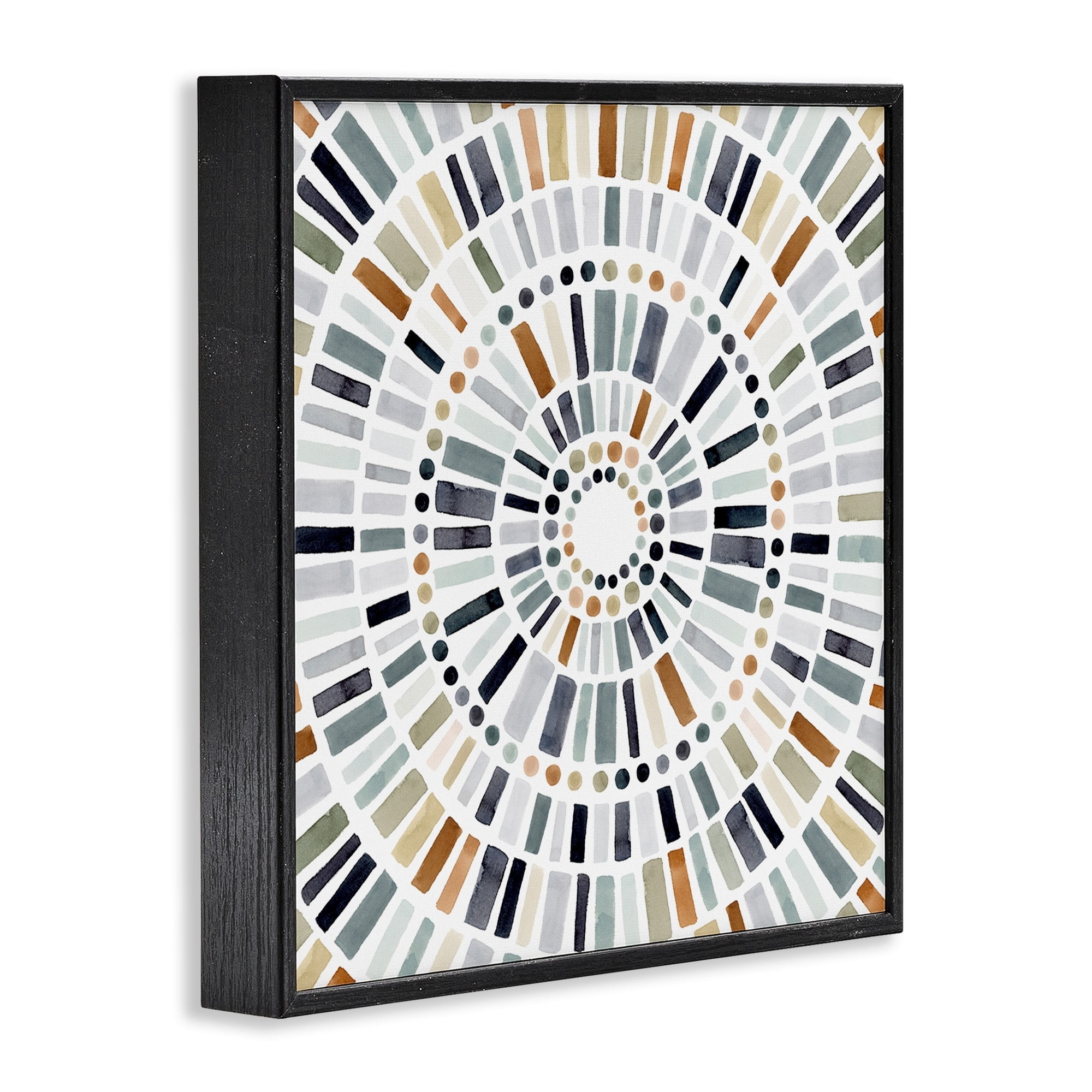 Stupell Industries Abstract Rustic Mosaic Circle Pattern Illustration , 12 x 12, Design by Victoria Barnes