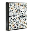 thumbnail image 2 of Stupell Industries Abstract Rustic Mosaic Circle Pattern Illustration Paintings Black Framed Art Print Wall Art, 17x30, by Victoria Barnes, 2 of 5