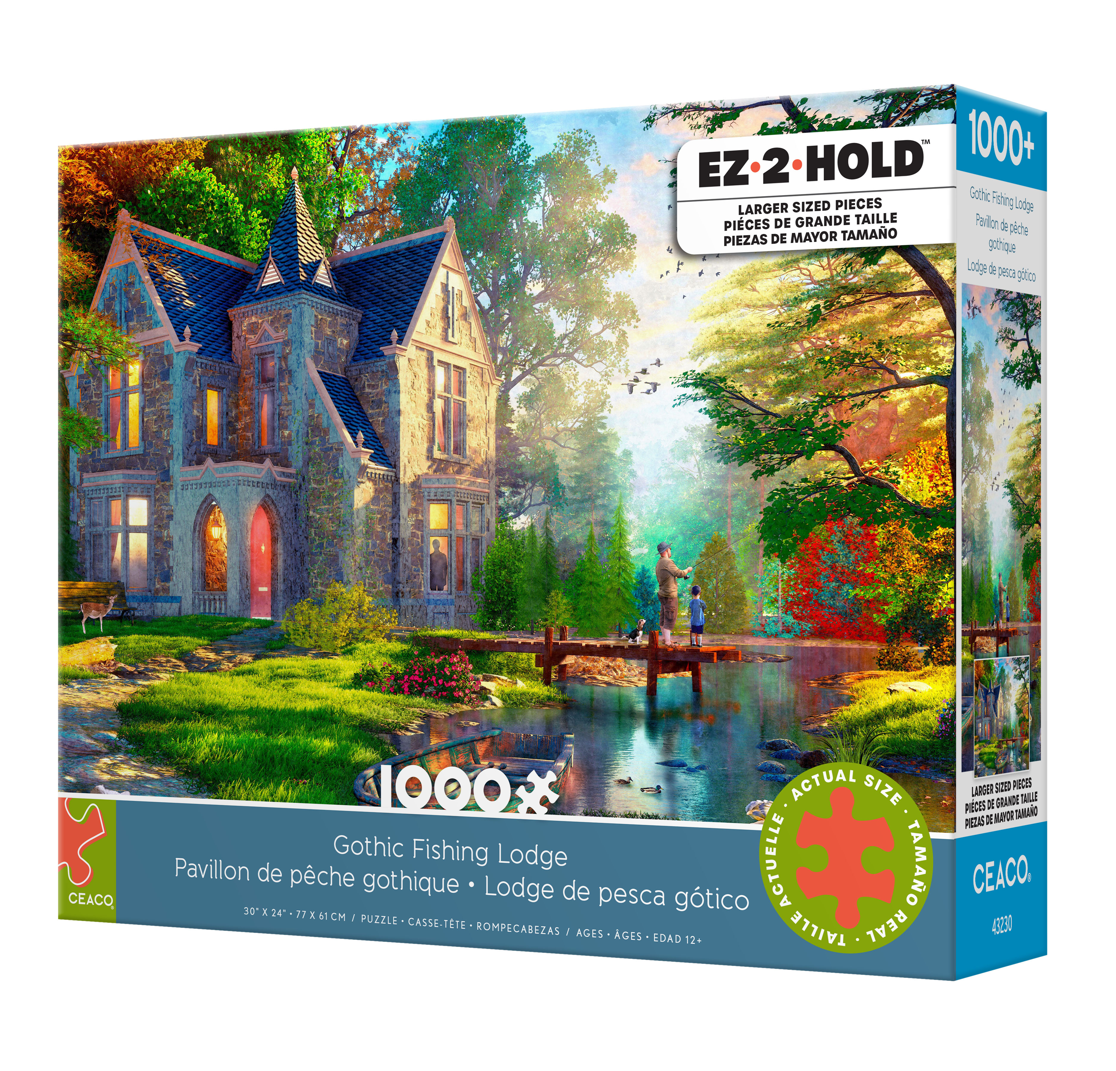 Ceaco Gothic Fishing Lodge (Dominic Davison) 1000 Piece Interlocking Jigsaw Puzzle