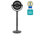 thumbnail image 3 of Midea 44" Tall 12-Speed Smart Pedestal Fan with Air Circulator, Model MSFS07RW6GB, Black, 3 of 22