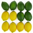 thumbnail image 1 of Large Artificial Lemons And Limes, Realistic Decorative Fake Prop Fruits - Set Of 12, 1 of 4