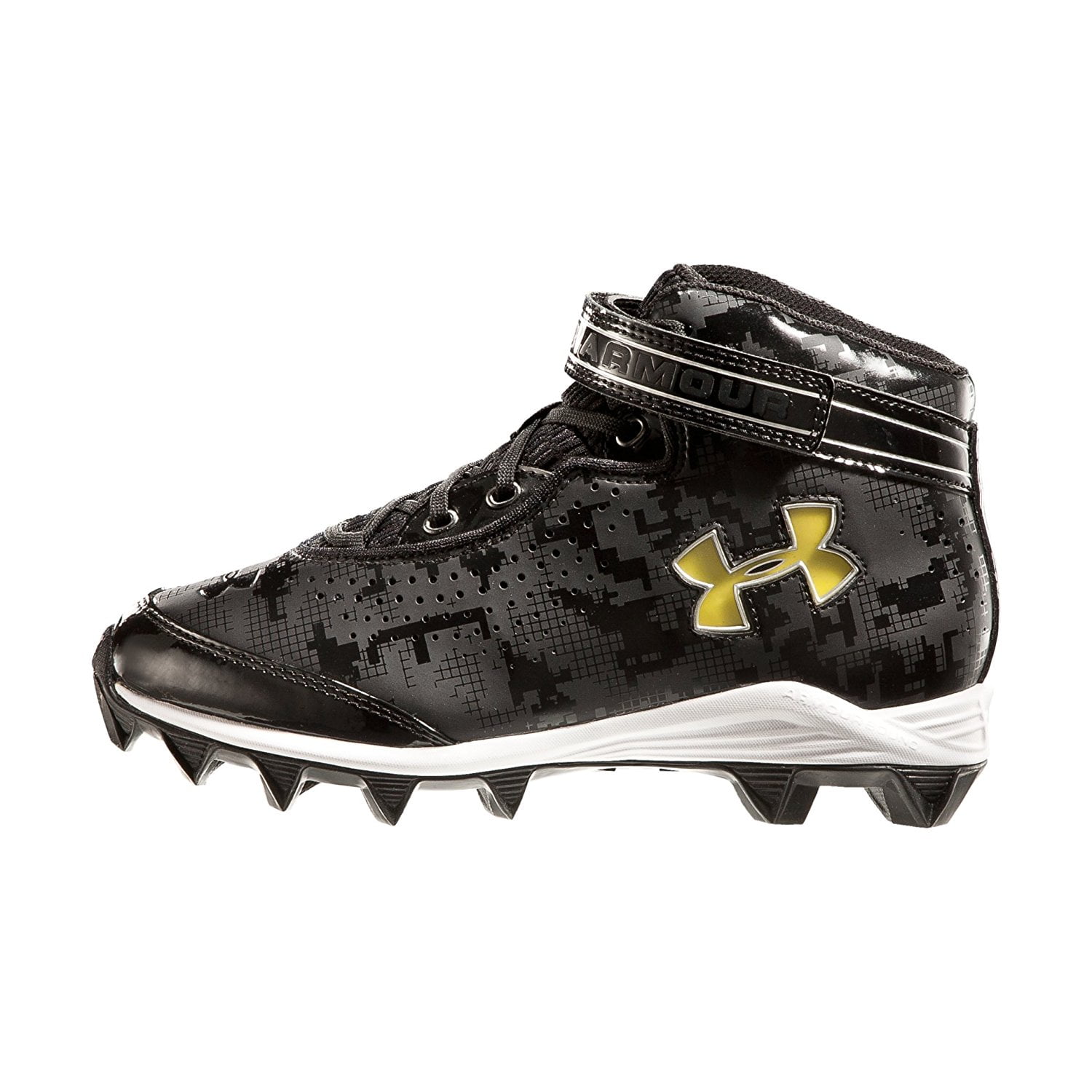 Under Armour Jr 1269697-081 Highlight RM Football Cleat SIZE 4Y Blk/Org C68 New 