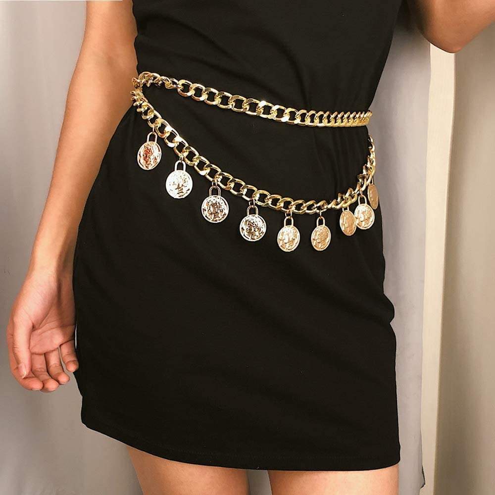 IGUOHAO Coin Tassel Belly Chain 