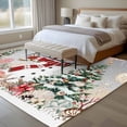 thumbnail image 4 of Large Area Rugs for Living Room Bedroom, Gray Snowman Christmas 6'x9' Rug Washable Carpet Runner Indoor Outdoor, Xmas Tree Coastal Snowflake Starfish Non Slip Floor Mats Rug for Kitchen, Playroom, 4 of 8
