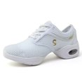 thumbnail image 1 of XIHAHA, zapatillas informales para mujer, zapatos de baile de Jazz, zapatos deportivos de verano para mujer de malla para exteriores para niñas, baile moderno de Hip Hop, zapatos deportivos para mujer, 1 of 5