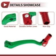 thumbnail image 3 of Palanca de cambio de motocicleta plegable para Kayo T6, aleación de aluminio, palanca de cambio verde con cabeza roja, 3 of 6