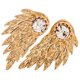 thumbnail image 4 of ADDHAT Pendientes Colgantes De Pluma De Ángel Dorados Adornados Con Rhinestone Para Regalo Y Uso Casual, 4 of 5