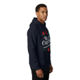 thumbnail image 3 of Gildan Men's Christmas Pocket Hooded Sweatshirt, Xmas Graphic Printed Pullover Hoodie, Navy, XL, 3 of 5