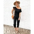 thumbnail image 2 of PRETTYGARDEN Jumpsuits for Women Summer Dressy Off Shoulder Romper Spring Vacation Travel Lounge Outfits Clothes, 2 of 5