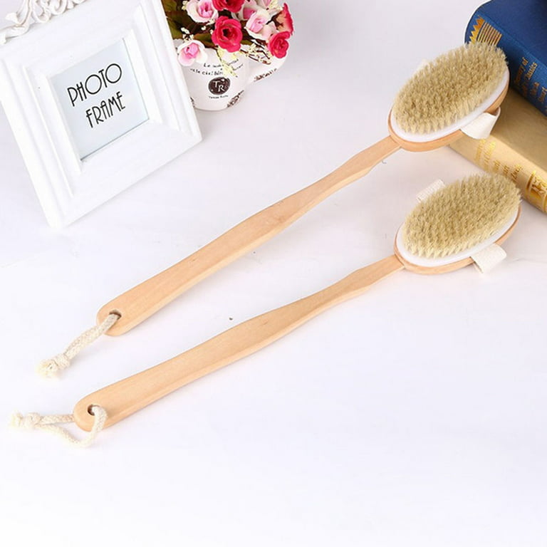 Dry Brush/Long Handle Body Brush (removable head) — Naturals' Republic