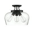 thumbnail image 2 of Octave 3-Light Ceiling Light in Black, 2 of 5