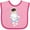 Pink and Fuchsia, variant on Inktastic Astronaut Boy, Cosmonaut, Space Flight, Cute Boy Boys Baby Bib