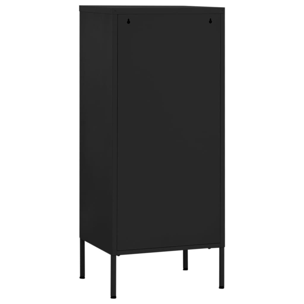 vidaXL Freestanding Steel 3-Drawer Lockable File Cabinet