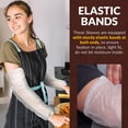 thumbnail image 4 of Clear Arm Sleeves, 18-Inch. Pack of 1000 Disposable Covers With Elastic Ends, 1 mil. Waterproof Polyethylene Protectors for Arms, 4 of 8