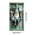 thumbnail image 3 of kladzum 71x35 Inches Christmas Door Cover Festive Party Decoration Door Curtain, Hanging Background Cloth Exquisite Print Christmas Door Covers for Front Door, Walls, Windows, 3 of 6