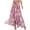 Pink, variant on Boho Floral Wide Leg Pants for Women Summer Casual High Waisted Flowy Split Front Beach Palazzo Pants with Pockets