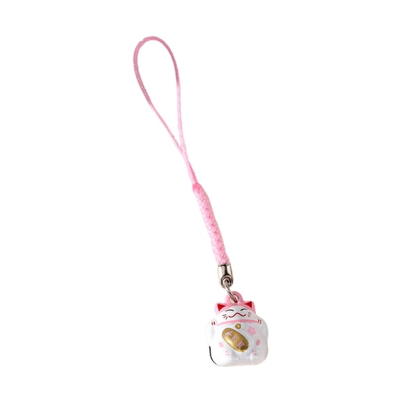 Japanese Styles Luck Charm Keychains Traditional Luck Pendant Keychains With Bells Phone Lanyard For Good Scene