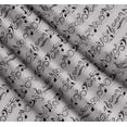thumbnail image 3 of Soimoi Gray Cotton Cambric Fabric Notes Musical Instrument Printed Craft Fabric by the Yard 56 Inch Wide, 3 of 7