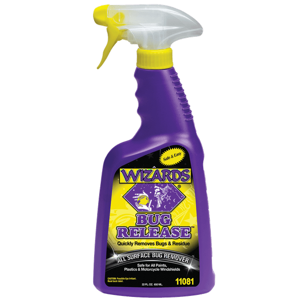 WIZARDS Bug Release, All Surface Bug Wash and Bug Remover for All Vehicles (22 oz.)