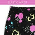 thumbnail image 5 of Disney Minnie Mouse Ribbed T-Shirt and French Terry Shorts Outfit Set Graffiti Toddler to Big Kid, 5 of 5