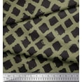 thumbnail image 2 of Soimoi Green Rayon Fabric Diamond Geometric Fabric Prints By Yard 42 Inch Wide, 2 of 3