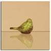 Pack of 2 Apple Green Decorative Distressed Rustic Ceramic Birds 5.5"