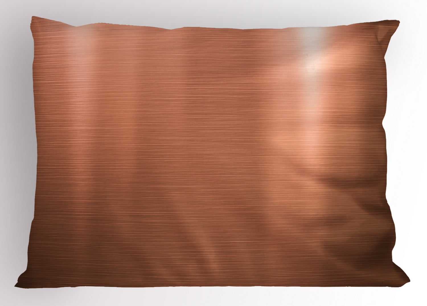 Copper Pillow Sham Brushed Copper Plate Facade Image Tough Industrial