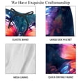 thumbnail image 4 of luoweisi Men's Beach Shorts Quick Dry Swim Trunks with Mesh Lining Butterfly XL, 4 of 5