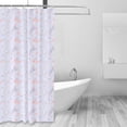 thumbnail image 2 of Shower Curtain, Cute Axolotl Love Purple Waterproof Fabric Plastic Shower Curtain, Drying Fast Bathroom Curtain with 9 Buttonholes, Ruffle Shower Curtain 60x72in, 2 of 8