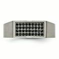 thumbnail image 4 of Titanium Polished and Brushed Black CZ Ring 10 Size, 4 of 7