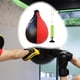 thumbnail image 5 of Saco de boxeo de velocidad, de cuero sintético, para boxeo, muay thai y fitness. Negro Rojo, 5 of 9