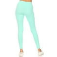 thumbnail image 5 of MOA Collection Women's Essential Full Length Leggings - Solid Color with Elastic Waistband, 5 of 6