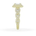 thumbnail image 4 of Unique Moments 1.5ct Lab Grown Emerald Cut Diamond Engagement Ring 14K Yellow Gold, 4 of 6