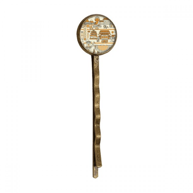 Hong Kong Local Style Visiting China Retro Metal Hair Bobby Pin Headwear