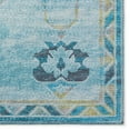 thumbnail image 3 of Yuma Indoor/Outdoor Blue Persian 1'8" x 2'6" Non-Skid Accent Rug, 3 of 8
