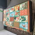 thumbnail image 6 of ART & ARTIFACT Patchwork Christmas Quilt - Reversible Holiday Throw Blanket, 6 of 8