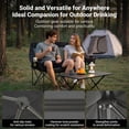 thumbnail image 3 of 660 lbs Capacity Double Camping Chair, Oversized 2-Person Camp Chair with Cup & Wine Glass Holders, Heavy Duty Folding Seat with Carry Bag, 3 of 6
