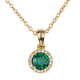 thumbnail image 1 of Collar para Mujer LuckyLy, Dije con Zirconia Cúbica, Modelo Judy esmeralda UNITALLA, 1 of 6