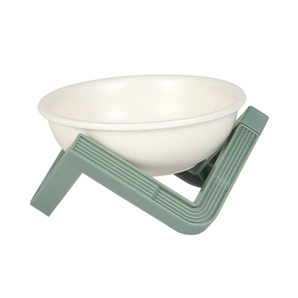 Cuenco para gatos, alimentador de agua para mascotas inclinado ajustable, cuenco para aperitivos, cuenco Cuenco de cerámica Verde Yuyangstore Cuenco de gatos