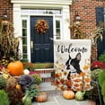 thumbnail image 7 of Floral Boston Terrier Garden Flag Fall Yard Flag Wildflower Dog Garden Flags Orange Autumn Lawn Flags Welcome Thanksgiving Outdoor Flags for Outside 12x18 Double Sided Small, 7 of 7