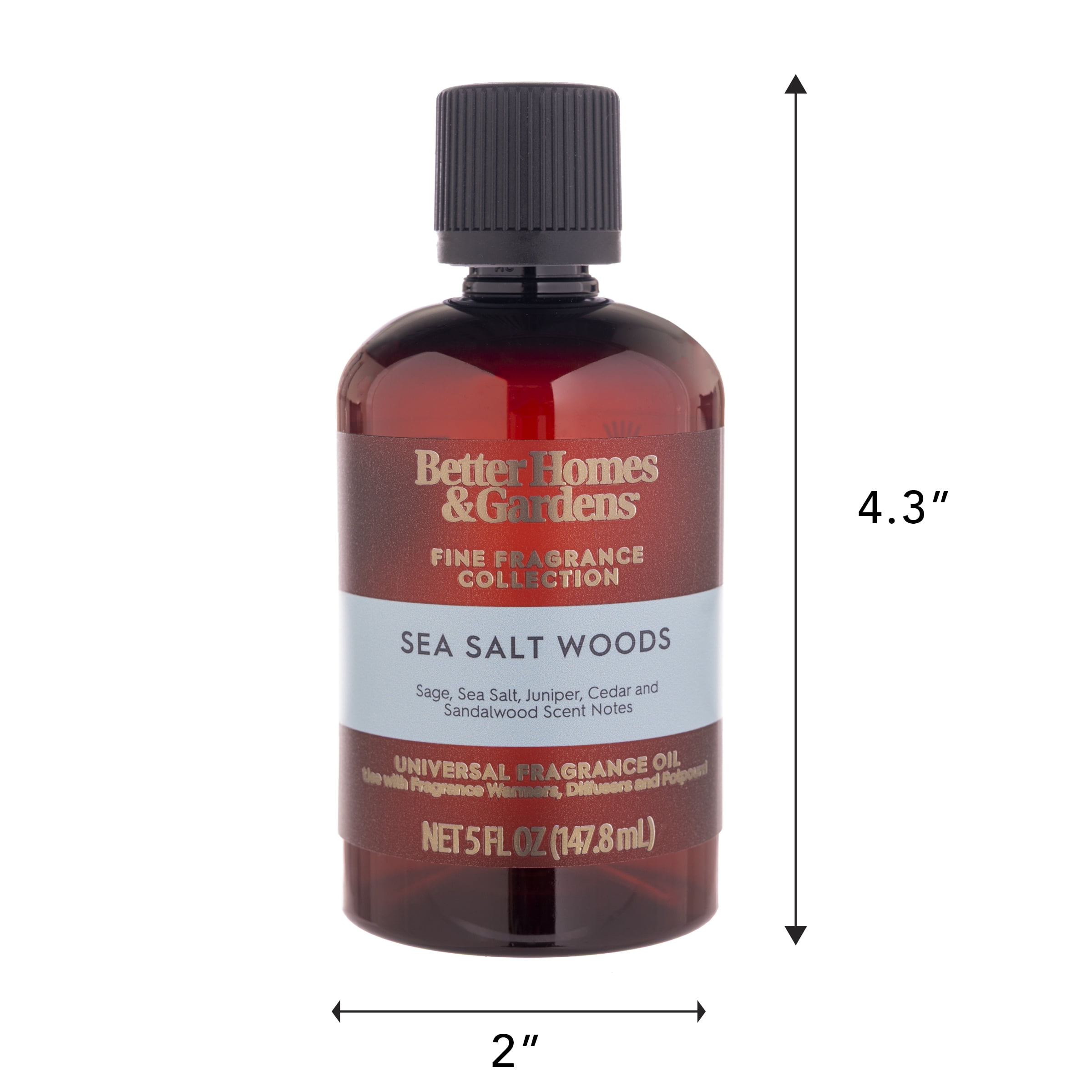 Better Homes & Gardens Fine Fragrance Universal Oil, Sea Salt Woods, 5 fl oz