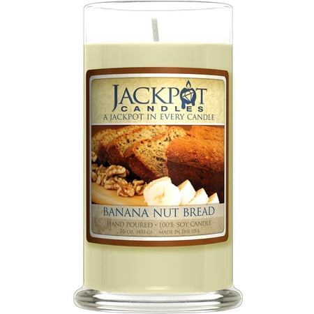 Banana Nut Bread Candle with Ring Inside (Surprise Jewelry Valued at $15 to $5,000) Ring Size 8
