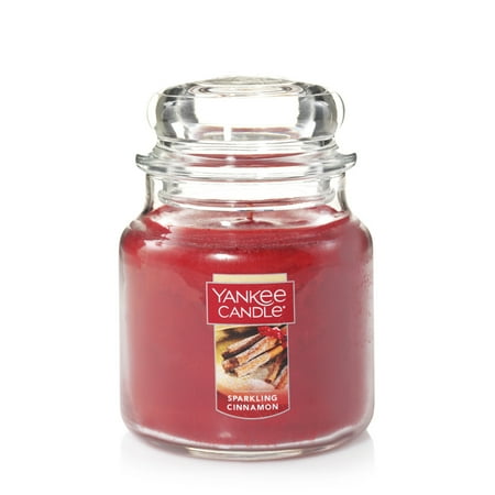Yankee Candle Medium Jar Candle, Sparkling Cinnamon