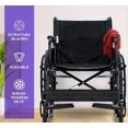 thumbnail image 4 of Silla De Ruedas Plegable De Lujo Compacta Todo Terreno Drive negro, 4 of 9