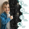 thumbnail image 3 of Blackout Kids Curtains,Black Gothic Sun Moon Star Pattern Childrens Insulated Curtains Set Of 2,Bedroom Essentials,Toddler Room Decor 42x54in(106x137cm), 3 of 5